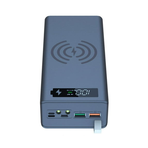 DIY Power Bank Case Kit for 18650 Batteries - Wireless Charging & PD Fast Charge Compatible
