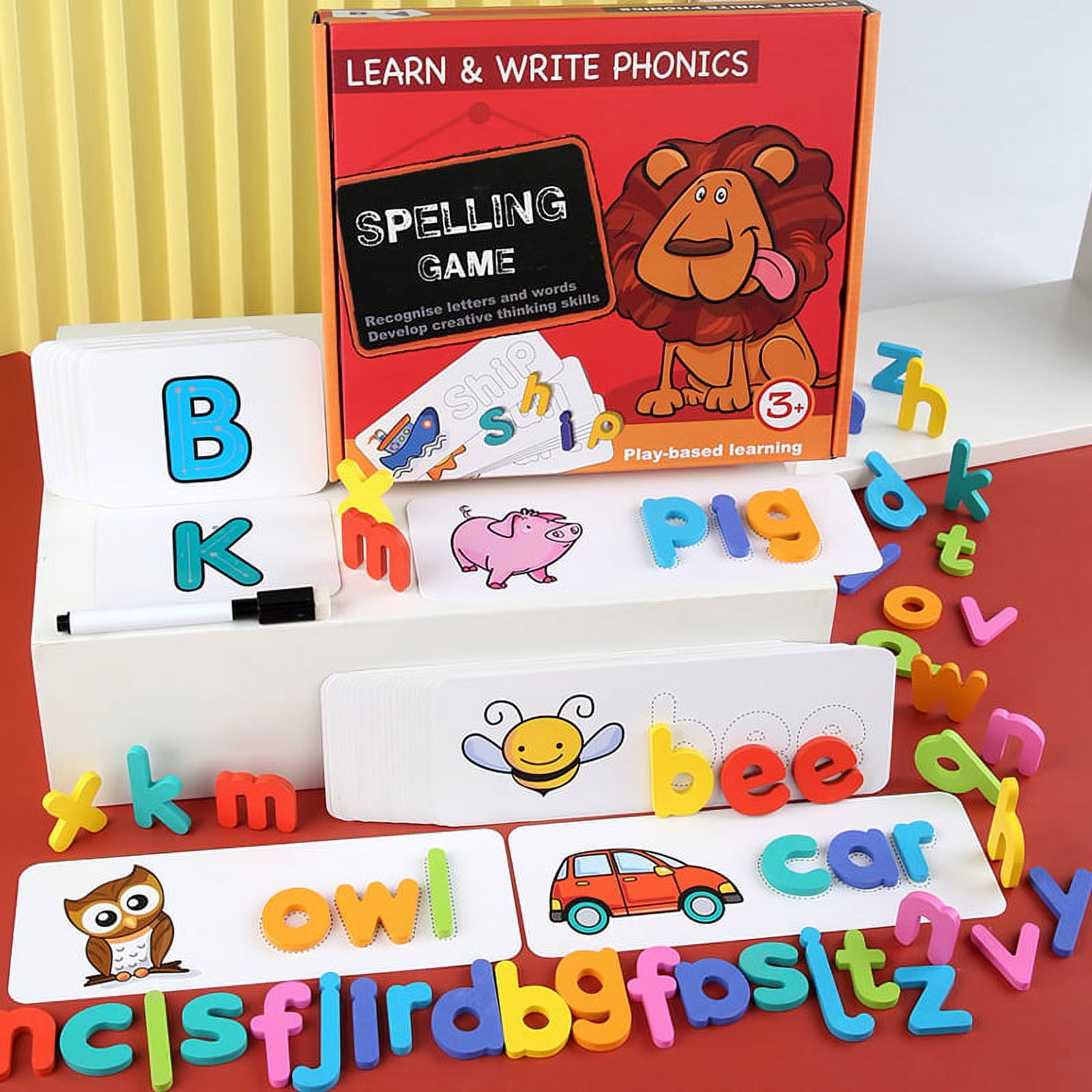 Interactive Magnetic Construction Toy Set for Kids Educational DIY Pretend Play Gifts Learning Activities for Preschool Kindergarten Learning