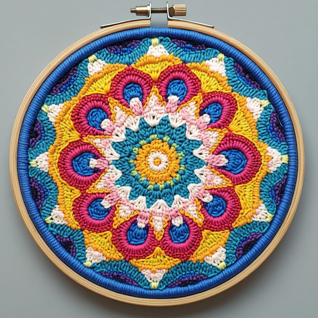 DIY Punch Needle Kits Mandala Flower Easy for Beginners Punch Needle ...