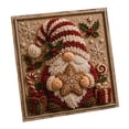 thumbnail image 1 of DIY Punch Needle Kits Santas Claus 20x20cm | with Pattern Stamped Easy for Beginners Embroidery Punch Needle Starters Craft Set for Adults Festival Gift and Decoration, 1 of 2