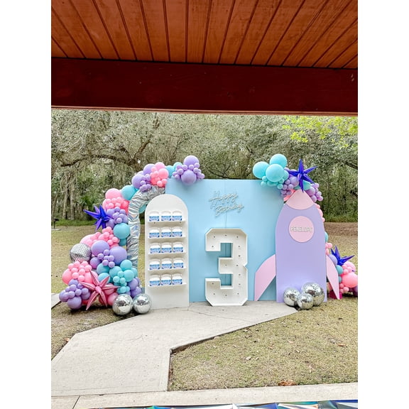 DIY Purple Pink Blue Garland Kit, Baby Shower, Birthday, Astronaut, Space, Bachelorette