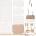 thumbnail image 1 of DIY Purse Making Kit Handmade Crossbody Shoulder Bag Making Accessories Stitching Bag Making All Materials DIY Handicraft Bag Gifts for Women White(8.66x2.36x7.87 Inch), 1 of 9