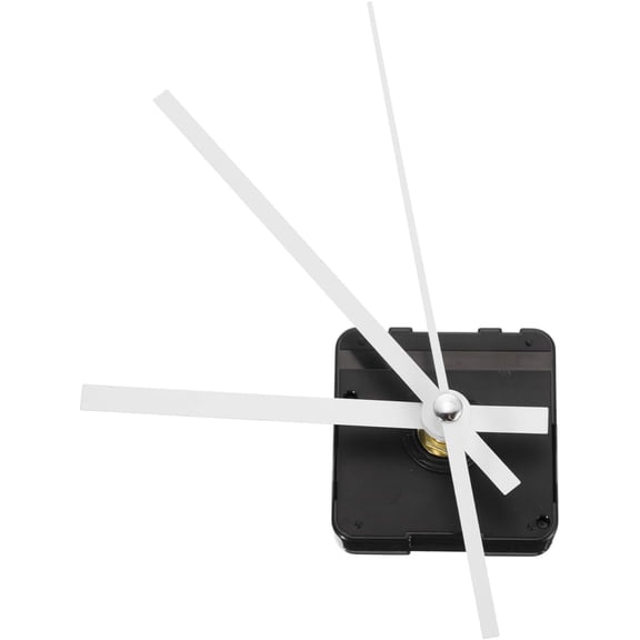 DIY Quartz Clock Movement Silent Mechanism Replacement with Silver Hands 6.61X5.62X1.37In Precise Parts for Home Repair and Crafting
