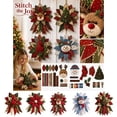 thumbnail image 1 of DIY Quilted Christmas Door Hanging Kit Festive Hanmade Sewing Fabric Set for Beginner Gift Decor, 1 of 5