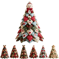 thumbnail image 1 of DIY Quilted Christmas Fabric Tree Kit, Multi Pattern Patchwork Craft Supplies, DIY Sewing Project Kit to Make Tabletop Christmas Tree for Indoor Home Decor E, 1 of 7