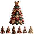 thumbnail image 1 of DIY Quilted Christmas Fabric Tree Kit, Multi Pattern Patchwork Craft Supplies, DIY Sewing Project Kit to Make Tabletop Christmas Tree for Indoor Home Decor A, 1 of 7