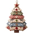 thumbnail image 1 of DIY Quilted Christmas Fabric Tree Kit, Vintage Plaid Fabric Sewing Craft Set, Handmade Desktop Christmas Tree Decor Kit for Holiday Party Decoration, 1 of 3