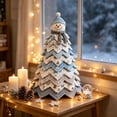 thumbnail image 1 of DIY Quilted Christmas Tree Kit - 3D Fabric Patchwork Christmas Tree Craft Set, Handmade Tabletop Holiday Decoration, Christmas Holiday Creative DIY Gift for Adults Beginners and Craft Lovers, 1 of 6