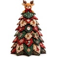 thumbnail image 1 of DIY Quilted Christmas Tree Kit, 3D Fabric Patchwork Craft Set for Beginners, Handmade Tabletop Christmas Holiday Decor Ideal for Home Mantel Table Office Display Christmas Decorations Gifts, 1 of 7