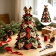 thumbnail image 1 of DIY Quilted Christmas Tree Kit Complete Sewing Set with Pattern Instructions, Beginner Friendly Fabric Craft for Adults, 1 of 7