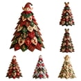 thumbnail image 1 of DIY Quilted Christmas Tree Kit, DIY Holiday Patchwork Sewing Craft Kit, 3D Fabric Patchwork Craft Set, Handmade Christmas Home Decor for Mantel Table Office Display, Gifts for Quilting Lovers (#B), 1 of 8