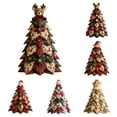 thumbnail image 1 of DIY Quilted Christmas Tree Kit, DIY Holiday Patchwork Sewing Craft Kit, 3D Fabric Patchwork Craft Set, Handmade Christmas Home Decor for Mantel Table Office Display, Gifts for Quilting Lovers (#C), 1 of 8