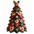 thumbnail image 1 of DIY Quilted Christmas Tree Kit, Handmade Christmas Tree Craft Kit, 3D Fabric Patchwork Christmas Quilt Tabletop Christmas Decorations, Holiday Home Decor Christmas Gift for All Ages, 1 of 8