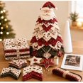 thumbnail image 1 of DIY Quilted Santa Christmas Tree Kit, Fabric Patchwork Set, Handmade Holiday Tabletop Ornament, Adult Sewing Craft, Snowman Layered Tree, Vintage Americana Quilting Gift,Santa, 1 of 1