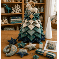 thumbnail image 1 of DIY Quilted Zodiac Tree Kit, Beginner Friendly Handmade Tabletop Ornament, 1 of 6