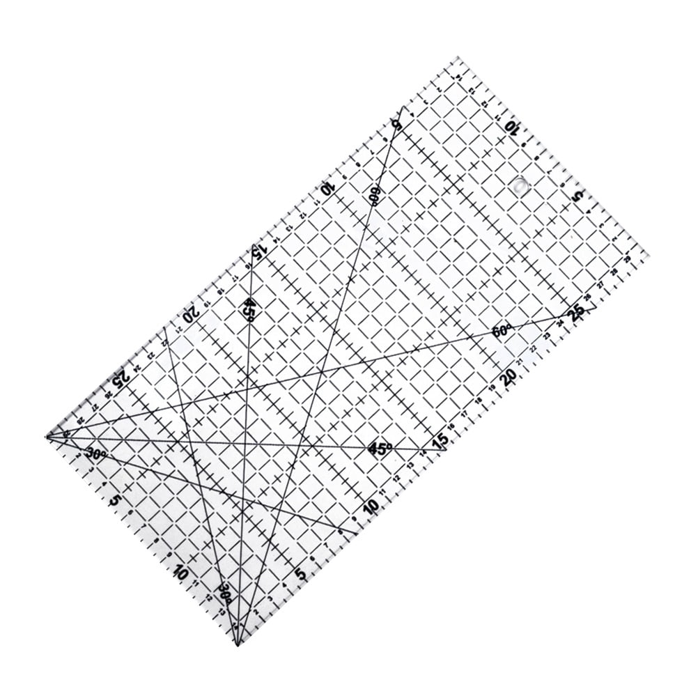 DIY Quilter's Ruler Sewing Ruler Tool with Grid Lines for Easy ...