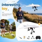 DIY RC Paper Airplane Kit Remote Control Glider Toy 2.4GHz Motorized Propeller STEM study Outdoor Flying Gift Battery Included