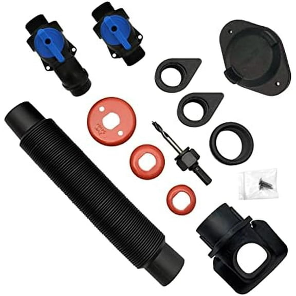 DIY Rain Barrel Diverter and Parts Kit - Water Collection System To Convert Containers into Rain Barrels - Catch Rain Water for Outdoor Chores - RBK-0001$$Garden & Patio