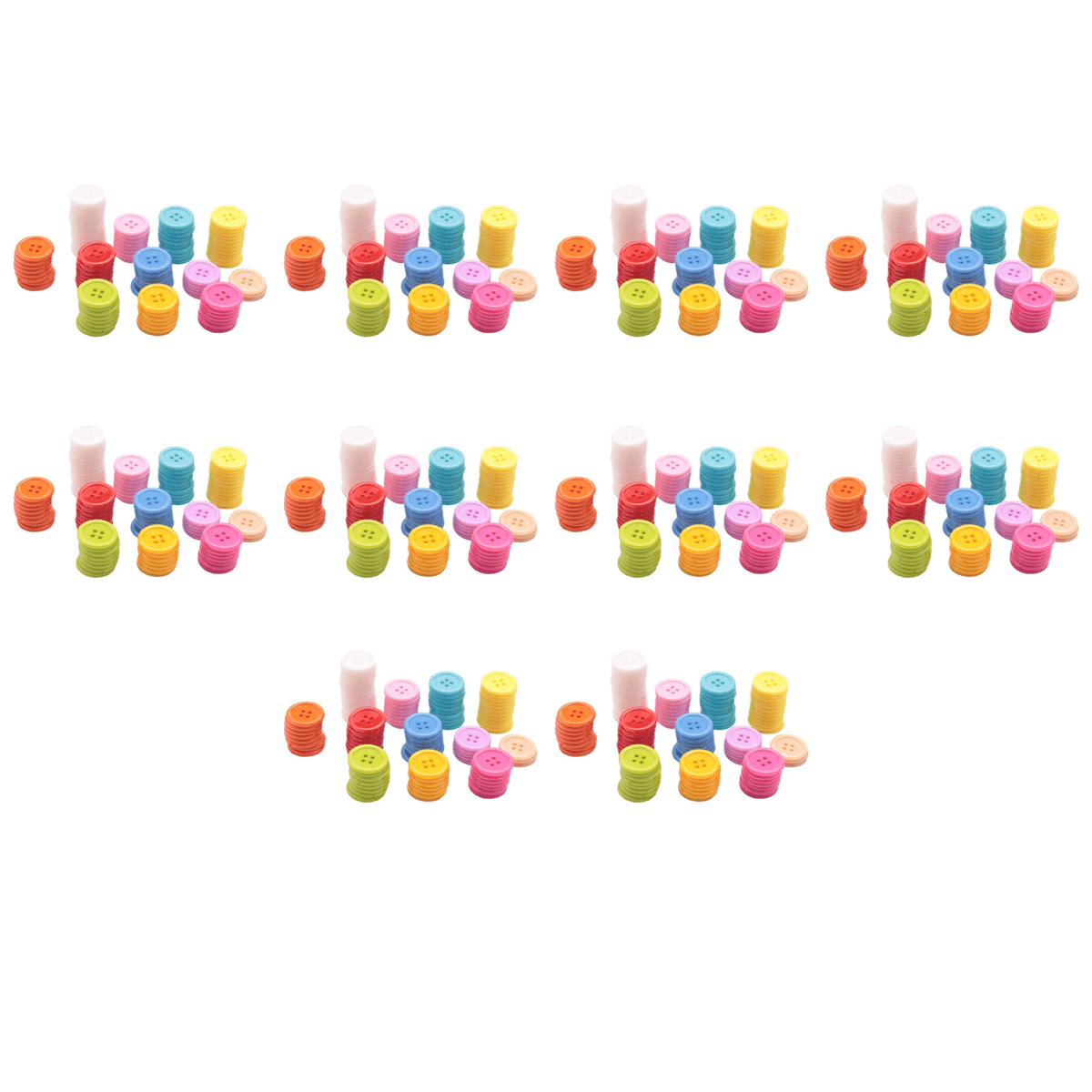 DIY Random Color Set of 1000 Sewing Buttons Craft for Kids DIY Toys, Plastic, Random Color, 20mm