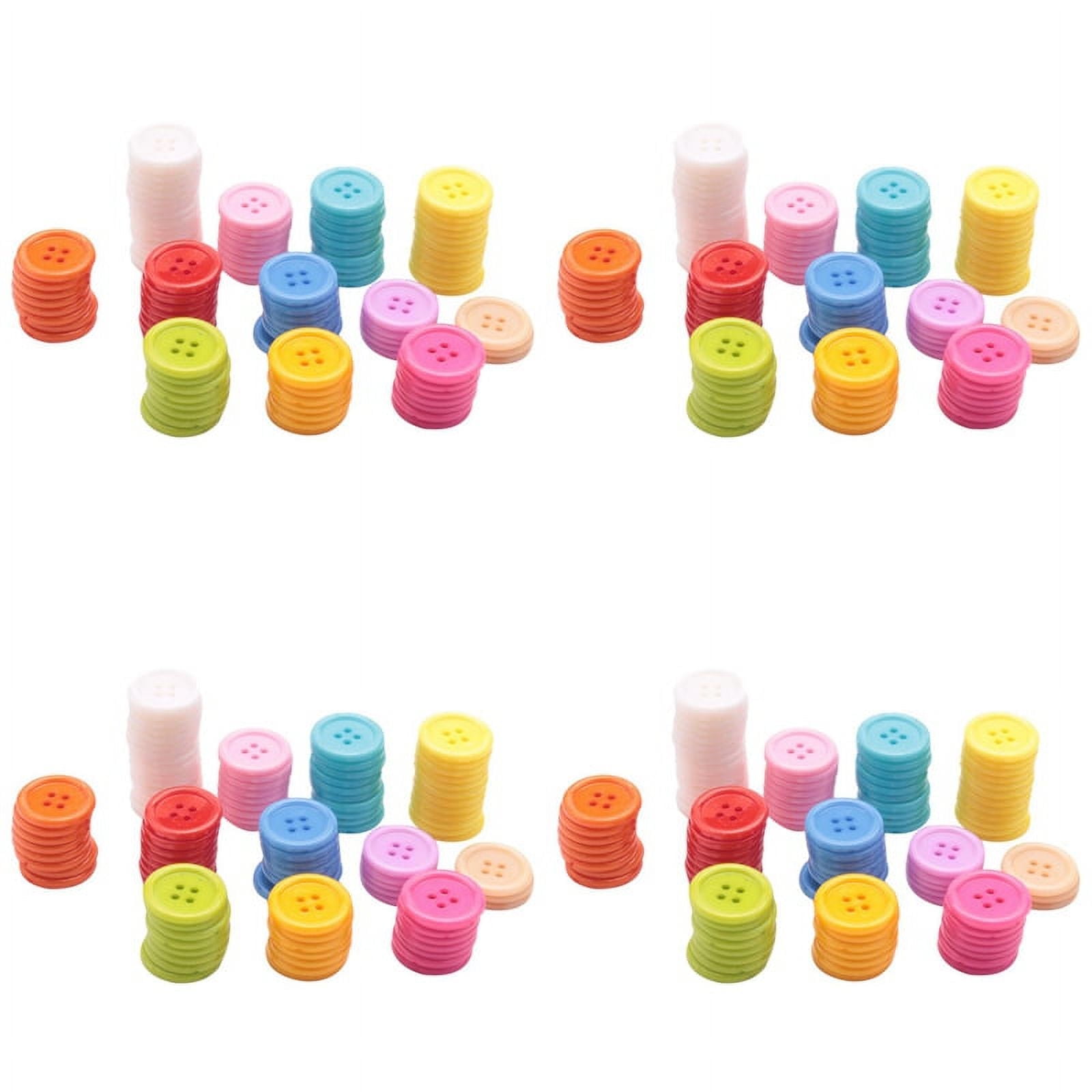 DIY Random Color Set of 400 Sewing Buttons Craft for Kids DIY Toys ...