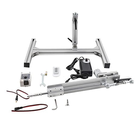 DIY Reciprocating Linear Actuator, Stroke 30-150mm/1.2-6 Adjustable Telescopic Motor with Speed Controller 24V 120RPM$$Tools
