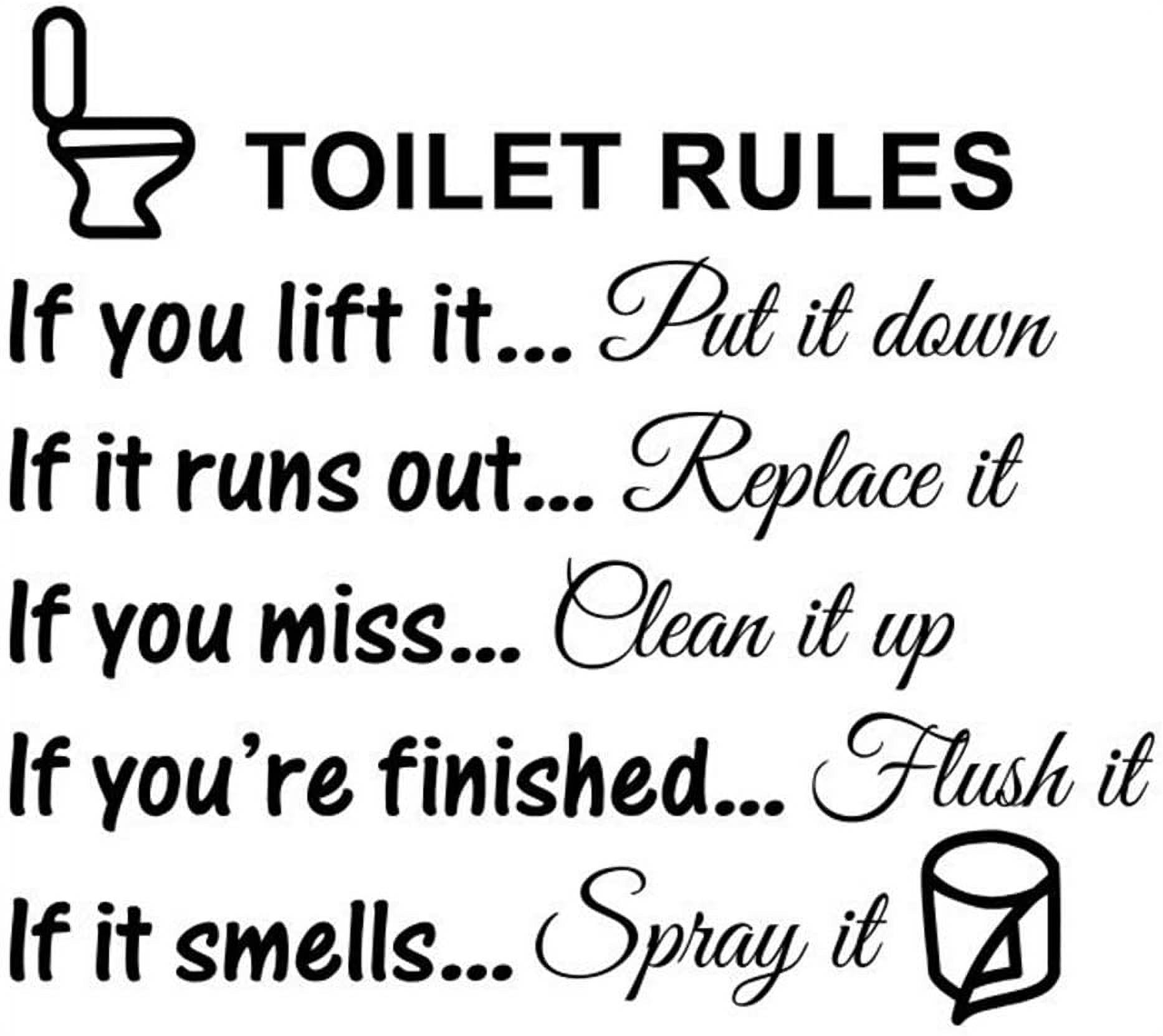 DIY Removable Funny Pictures Man's Woman's Washroom Toilet Bathroom WC