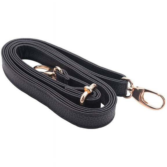 DIY Replacement Leather Bag Shoulder Strap Handle Body Adjustable 140*2cm, Black