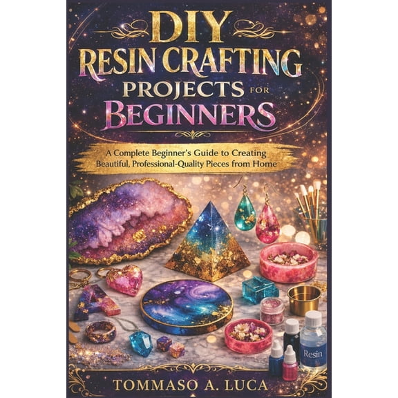 DIY Resin Crafting Projects for Beginners: A Complete Beginner's Guide to Creating Beautiful, Professional-Quality Piece, (Paperback)