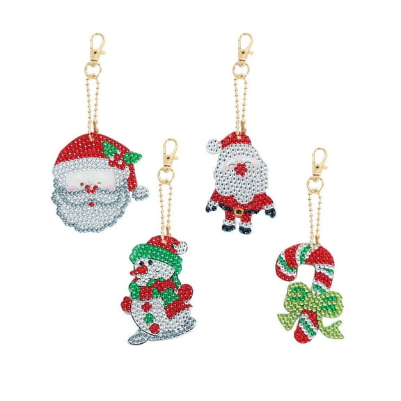 DIY Diamond Painting Keychain Craft Kit Cartoon Animal Key Chain Handmade Decorative for Purses Bags Backpacks