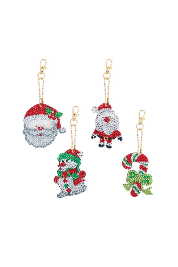 DIY Diamond Painting Keychain Craft Kit Cartoon Animal Key Chain Handmade Decorative for Purses Bags Backpacks