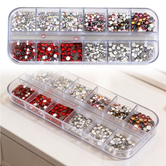 DIY Resin Rhinestone Craft Kit – 2 Boxes with 24,000-32,000 Flat-Back Rhinestones, 3mm Multicolor Gems, Includes Tweezers Pickup Tool, Ideal for Phone Cases, Tumbler, Jewelry, Scrapbooking, By Harlik
