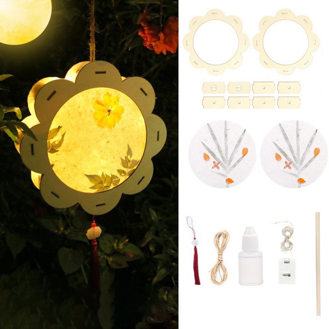 DIY Retro Style Chinese Lantern Portable Blossom Flower Light Lamp DIY ...