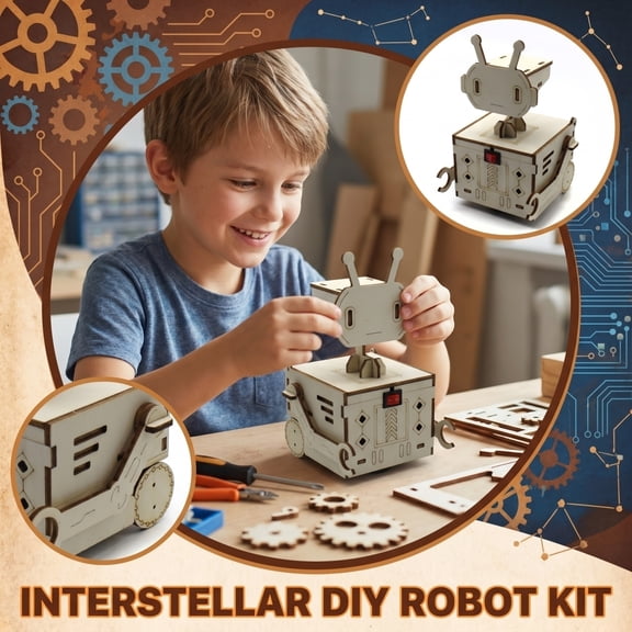 DIY Robot Tech Toys STEM Educational Building Kit for Kids Ages 6-14 Hands-On Robotics Assembly with Mechanical Arms Electronic Components Fun Learning Science Toy