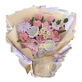 thumbnail image 1 of DIY Rose Bouquet Making Kit, Handmade Flower Craft Set for Gifting to Loved Ones, Home Decor Project, Easy Assembly Velvet Flower Bouquet Kit for Craft Enthusiasts, 1 of 6