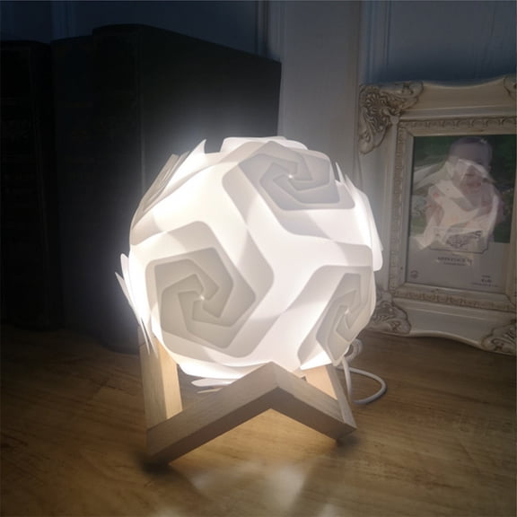 DIY Rose Night Light Kit - USB-Powered Foldable Lamp for Kids' Room, Educational Craft Gift (15cm, Assemble Yourself) B