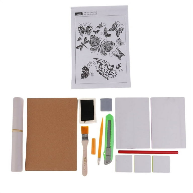 DIY Rubber Stamp Carving Kit Rubber Carving Tools Set For  Scrapbooking,Cards Making Handmade Project
