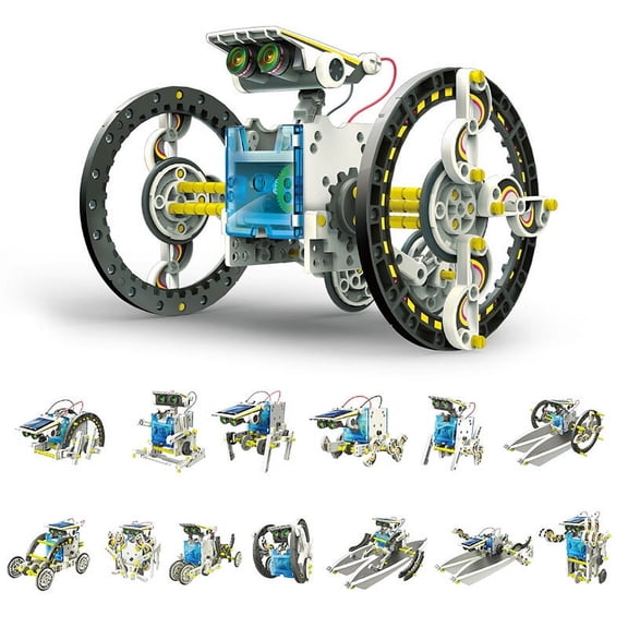 DIY STEM 12-in-1 Education Solar Robot Toy