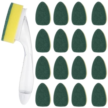 Dish Wand Sponge Refills 12Pcs Non-Scratch Dish Spong 3.5x2.4