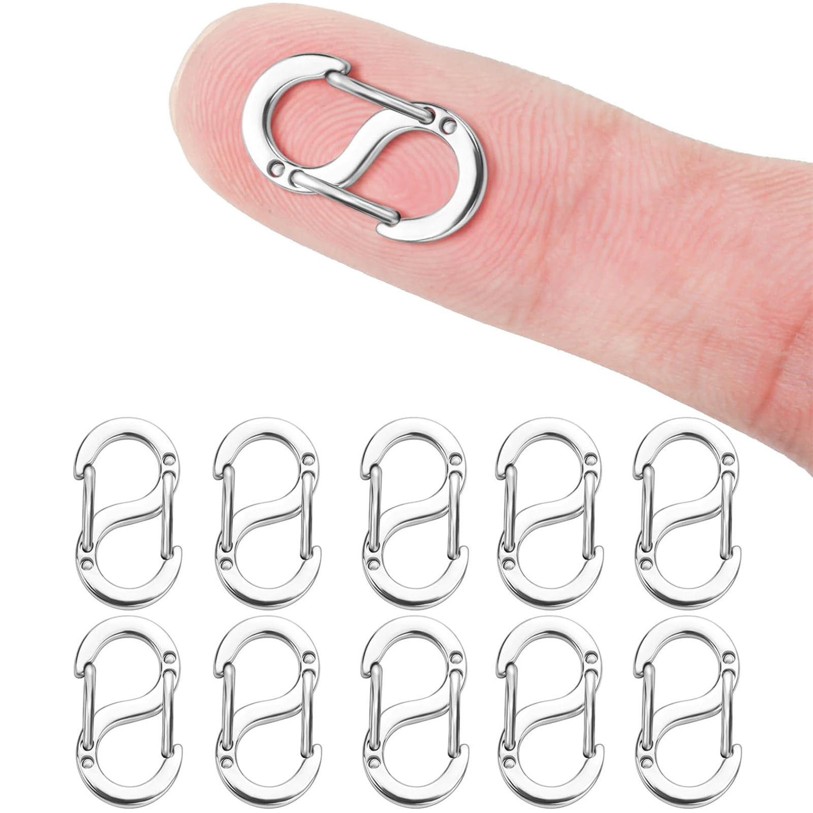 DIY.STORE 10Pcs Double Opening Shortener Clasp Necklace Clasp and