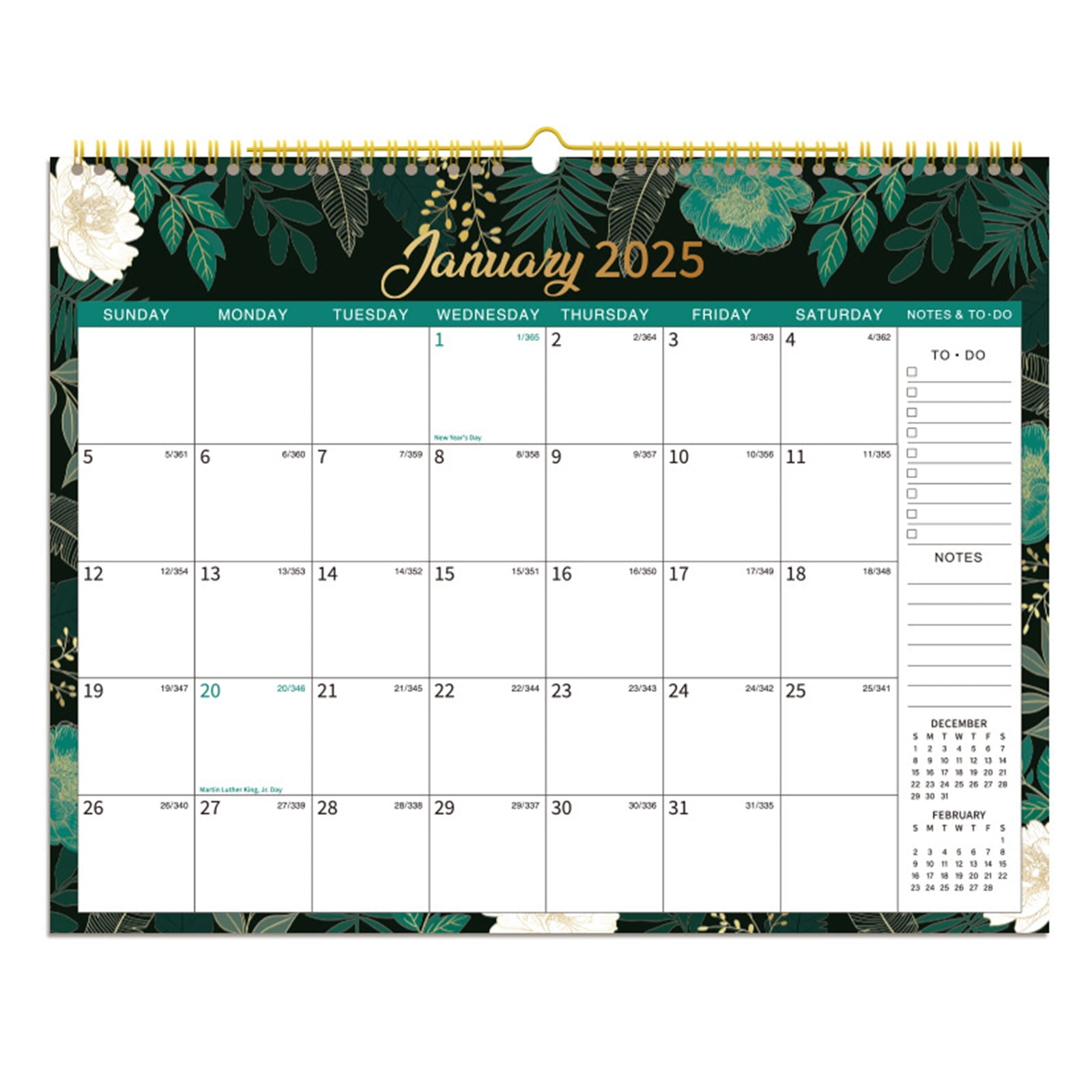 DIY.STORE 2025 Wall Calendar 12 Months, from Jan.2025 Dec.2025