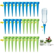 DIY.STORE 30 Pcs Auto Drippers, Automatic Plants Water System with Adjustable Control Valve Switch Design for Houseplant, Gardenplant, Officeplant