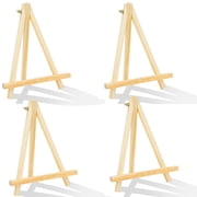 DIYMAG 4 Pack 9 Inch Wood Easels, Easel Stand for Painting Canvases, Art, and Crafts, Tripod, Painting Party Easel, Kids Student Tabletop Easels for Painting