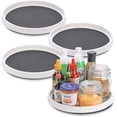 thumbnail image 1 of DIY. STORE 4 Pcs 12 Inch Non-Skid Lazy Susan Organizers,Turntable Rack for Cabinet, Pantry Organization and Storage, Kitchen, Fridge, Bathroom Makeup Vanity Countertop, Spice Rack, 1 of 7