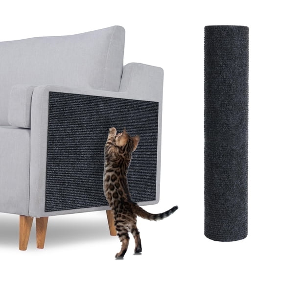 DIYMAG Cat Scratching Mat, 78.7"x15.7" Trimmable Self-Adhesive Carpet for DIY Climbing Cat Scratcher for Replacement Pads Covering Posts Furniture Protection