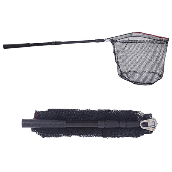 DIYMAG Fishing Net Fish Landing Net, Foldable Fishing Net Collapsible Telescopic Pole with EVA Handle, Folding Fishing Net for Freshwater Saltwater, Extend to 40-51 Inches
