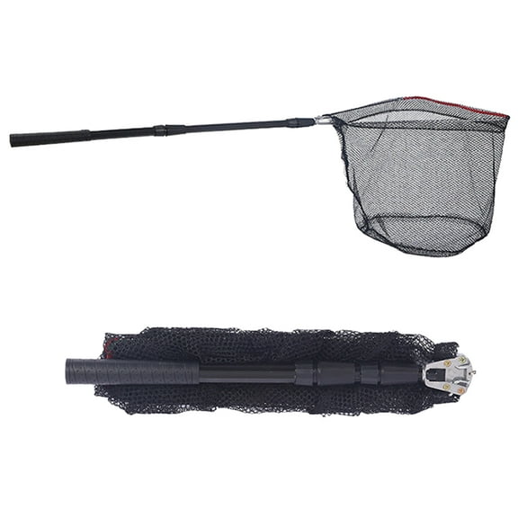 DIY.STORE Foldable EVA Handle 15" Loop Fishing Landing Net with Extends to 51"