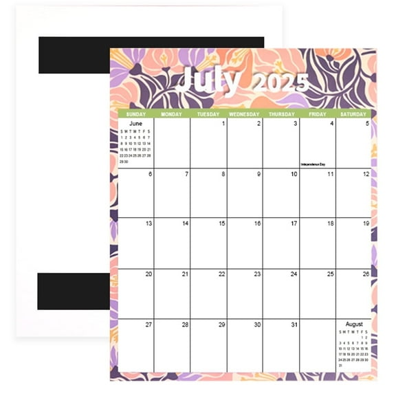 DIYMAG Magnetic Calendar for Refrigerator, 2026 Monthly Calendar for Fridge, 11.5 x 14.5in Wall Calendar（Jul 2025 – Dec 2026）