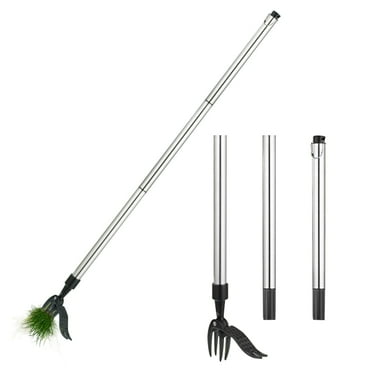 DIYMAG Weed Puller Tool Stand Up Heavy Duty with Long Handle 60 inch, Weeder Remover Tool Gardening Picker with 4-Claw Steel Head for Yard