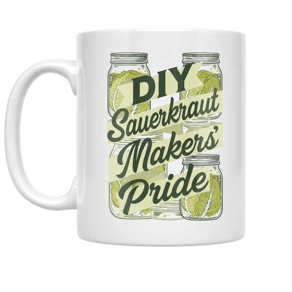 DIY Sauerkraut Makers' Pride - Fermentation Enthusiast - 11 oz Ceramic Coffee Mug