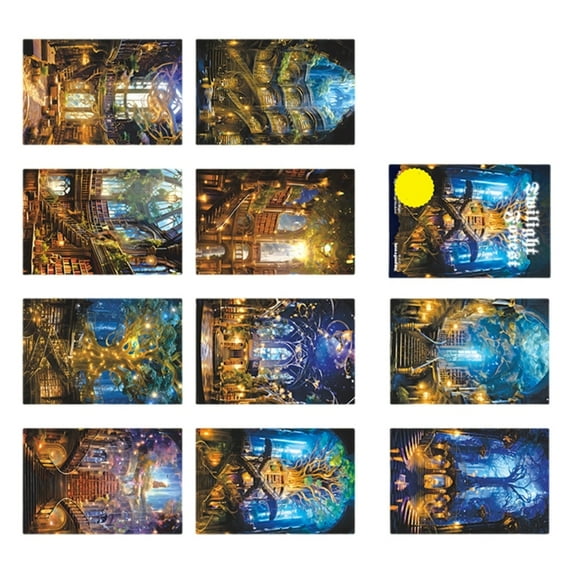 DIY Scene Make Sticker Landscape Sticker Scrapbook Sticker Journal Sticker